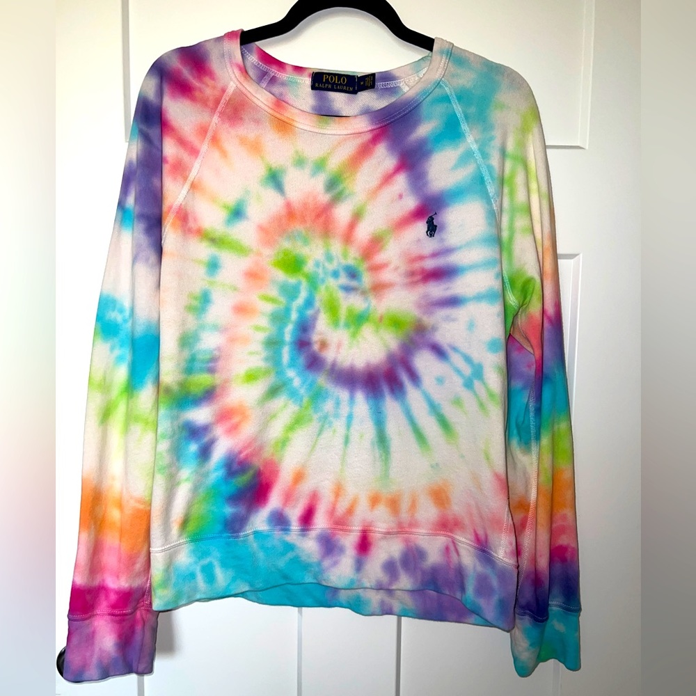 POLO Ralph Lauren long sleeve light sweatshirt tie dye size M